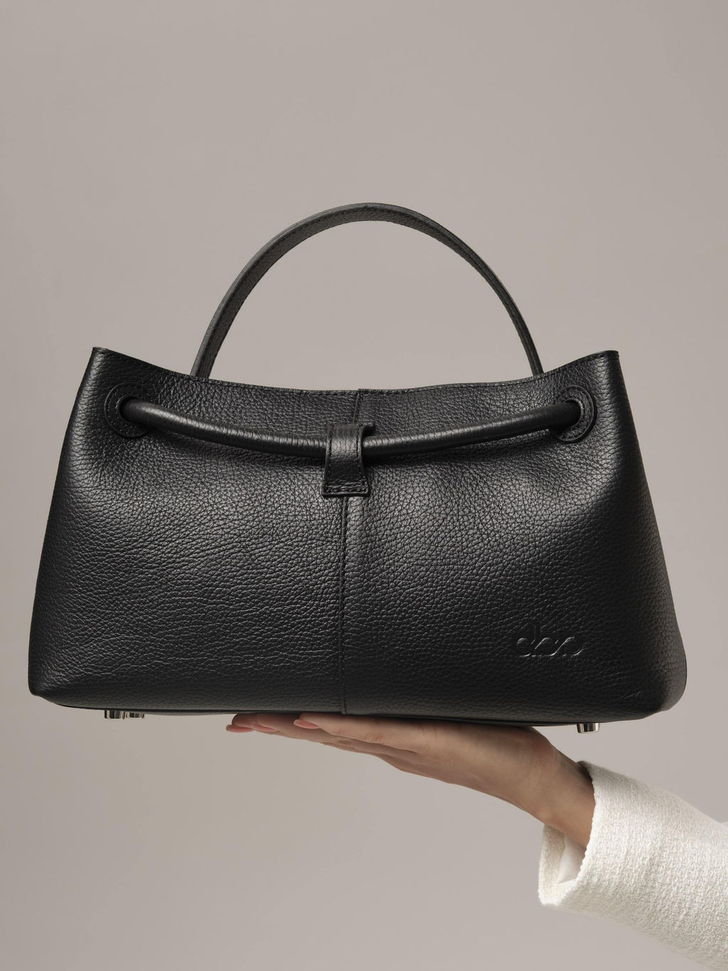 Кожаная сумка Ties DBR 31185 черный фото 8