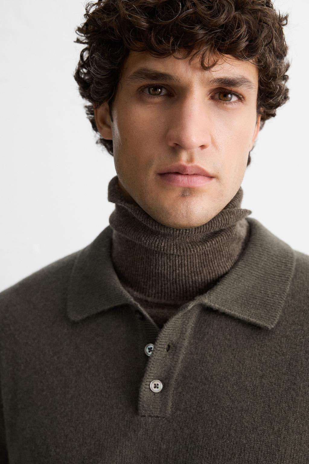 WOOL KNIT POLO SHIRT - Zara фото 5