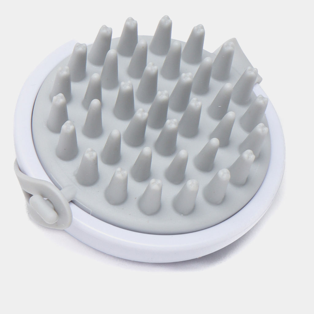 ETHERA Массажная силиконовая щётка для мытья головы, белый  фото 2