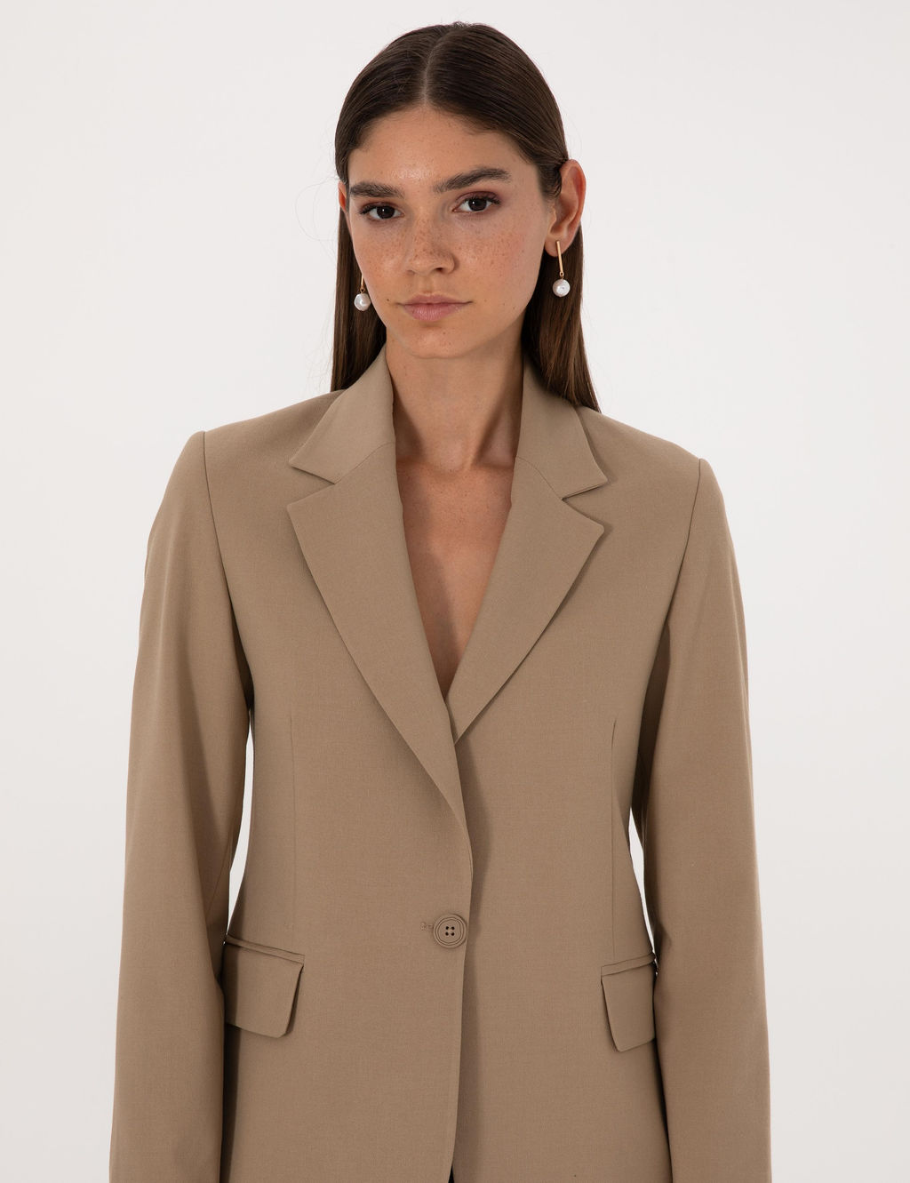 Bej Slim Fit Ceket - Pierre cardin фото 2