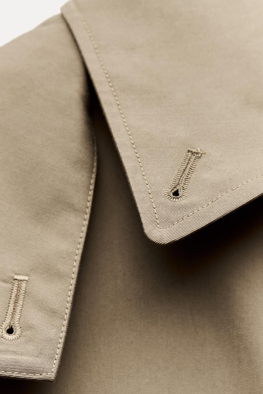 ZW COLLECTION SHORT HOODED TRENCH COAT - Zara фото 10