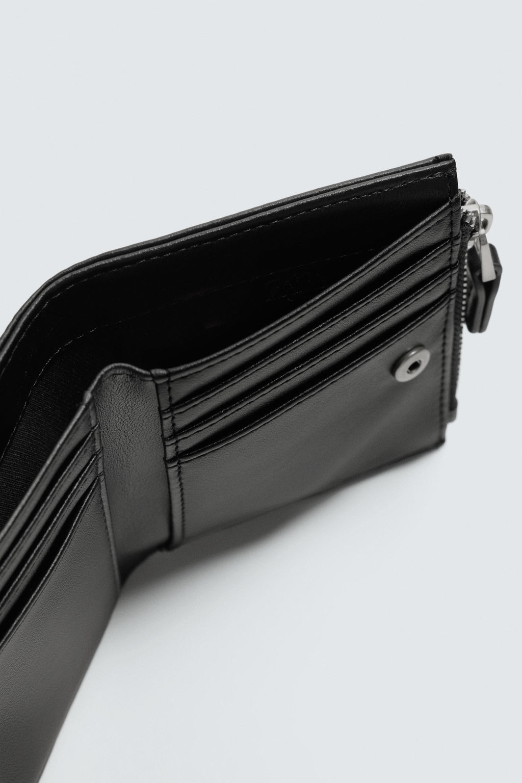 CARTERA MONEDERO LISO / Negro - Zara фото 4