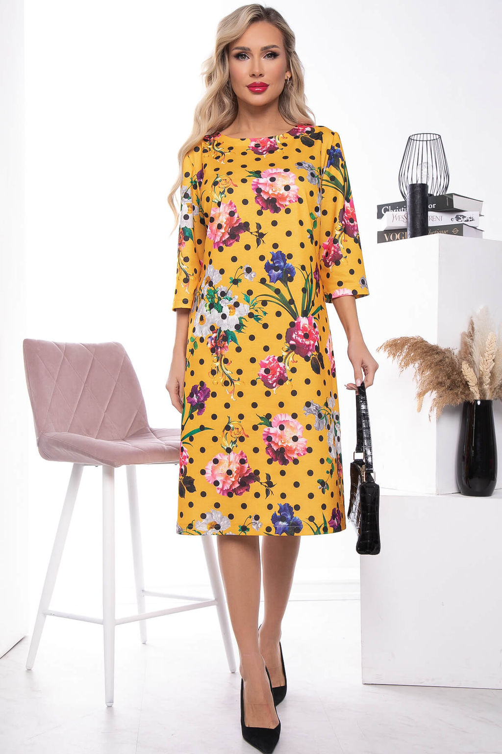 Платье Аэлита (цветы на желтом) П7158 - Lt collection фото 6