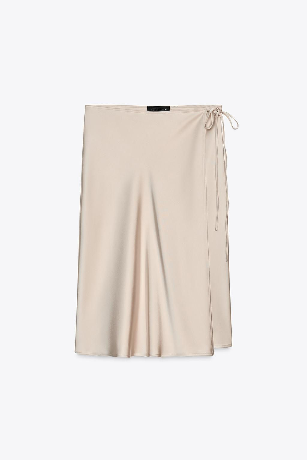 SATIN WRAP SKIRT - Zara фото 6
