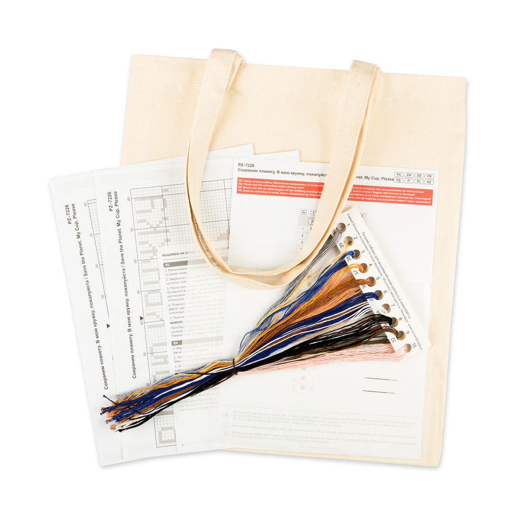 Набор для вышивания PANNA PZ-7226 Сохраним планету. В мою кружку, пожалуйста 14.5 х 20 см