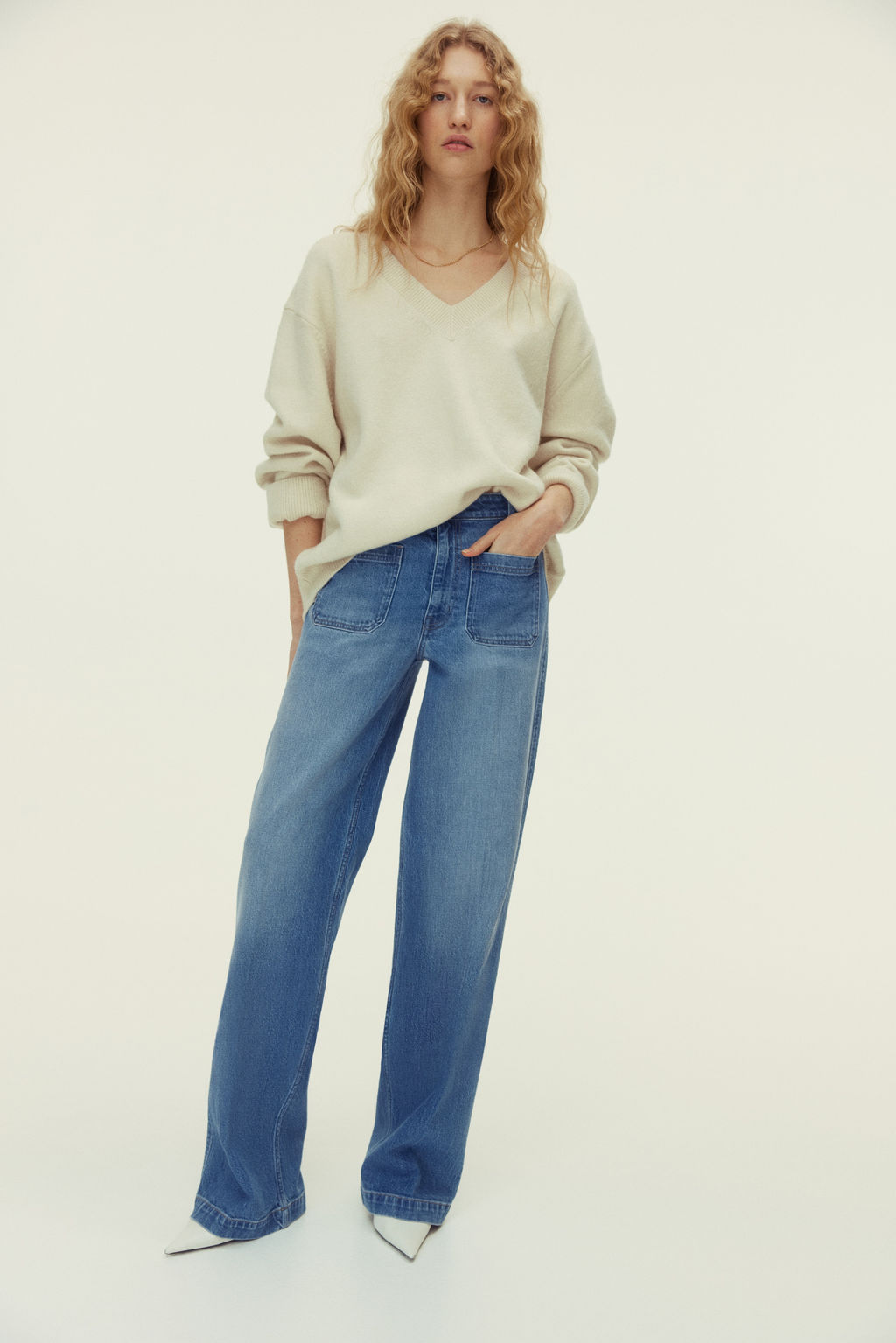 Wide High Jeans - H&m фото 9