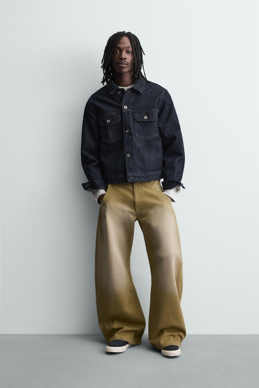 WASHED BALLOON FIT JEANS - Zara фото 11