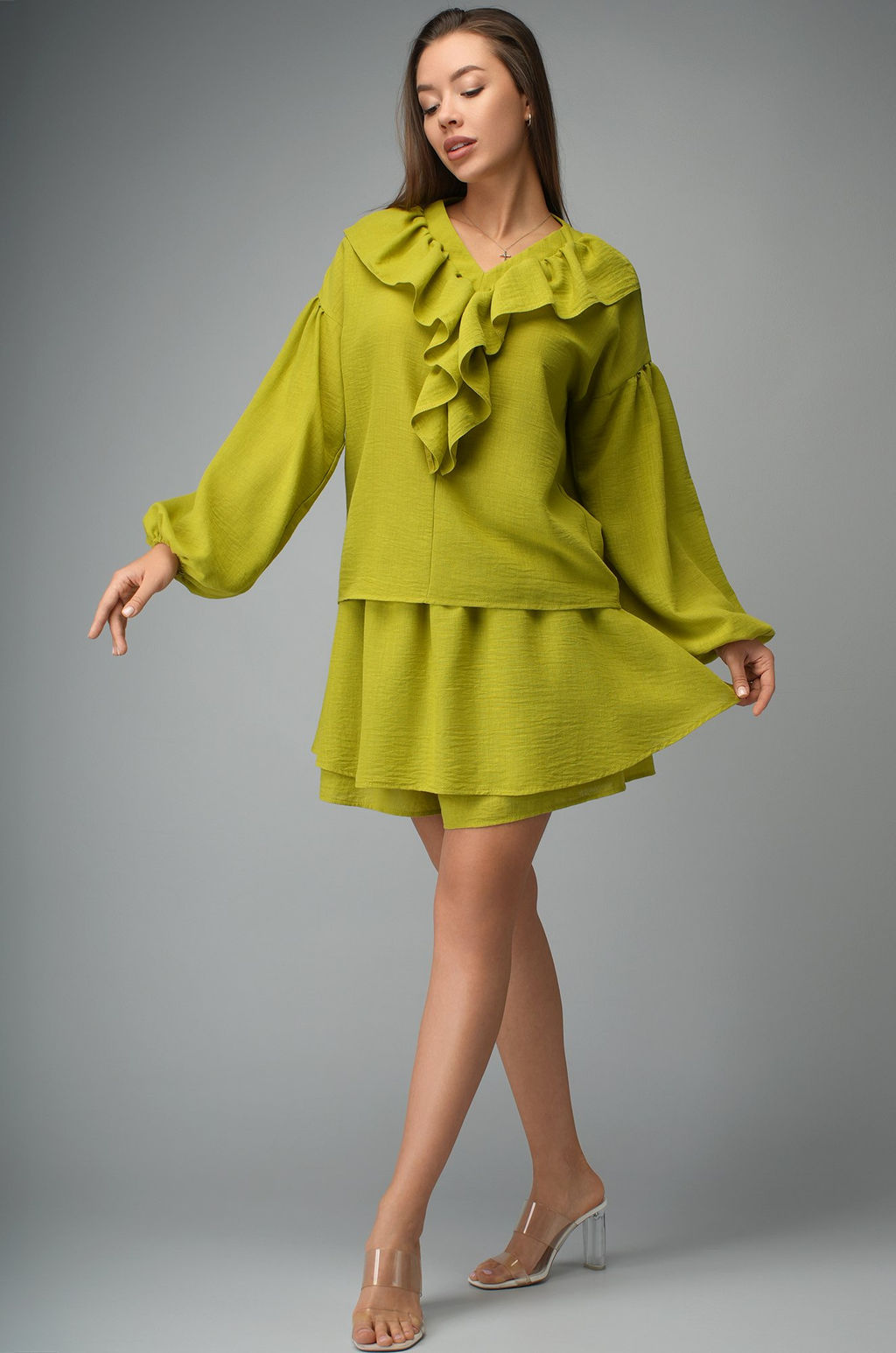 Женский льняной костюм Happyfox