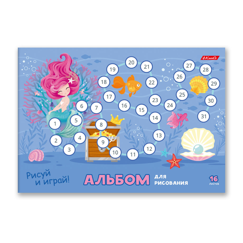 Светоч 16АЛСК4_1_3_9 Альбом для рисования 100 г/м2 A4 29 х 20.5 см 16 л. на скобе 10 шт. 000649 Рисуй и играй  фото 8