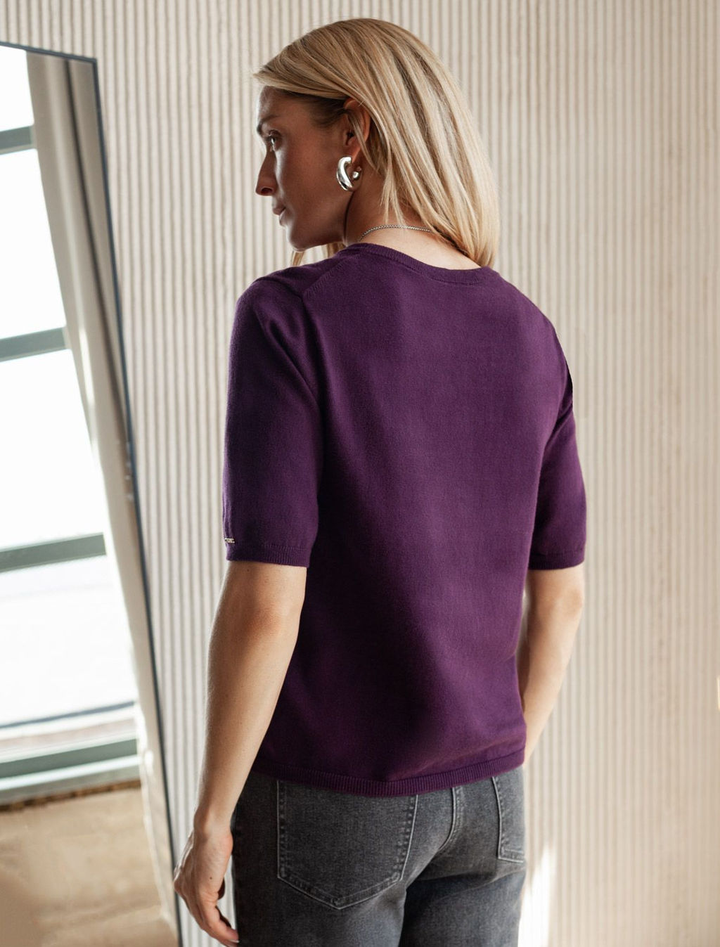 Джемпер тонкой вязки из хлопка с кашемиром