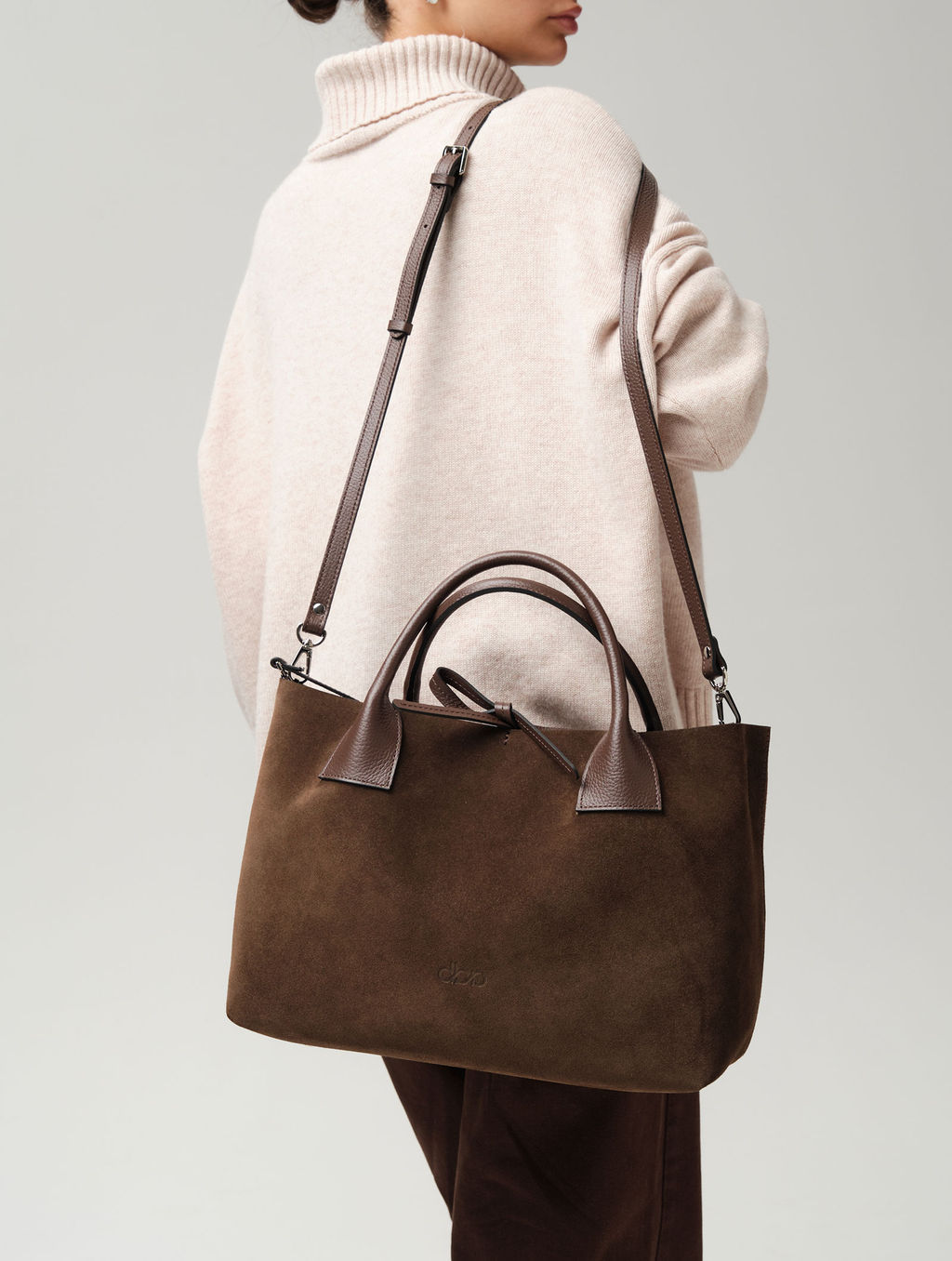 Замшевая сумка Iris DBR 31372 кофе  фото 9