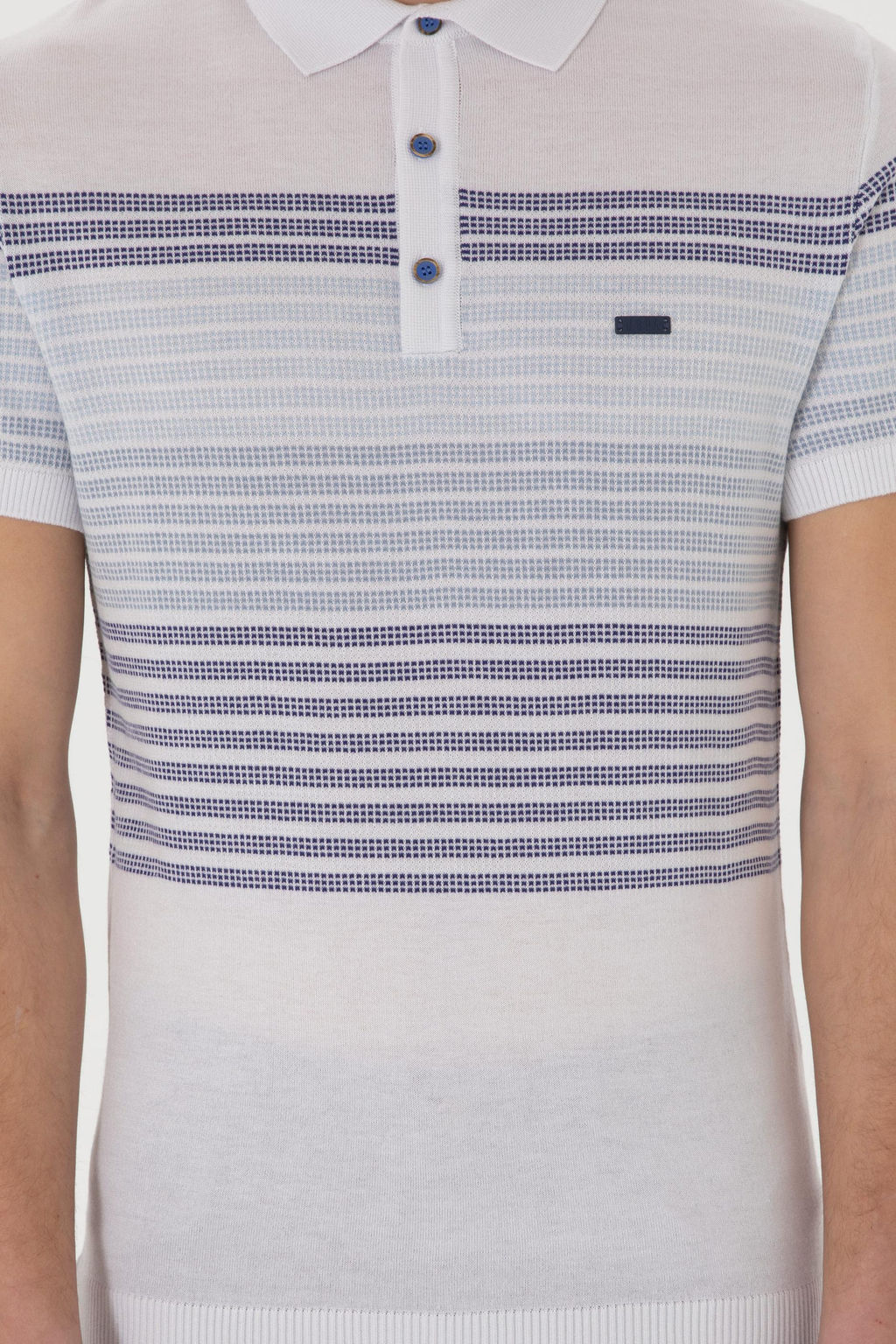 Erkek Slim Fit Polo Yaka _ndigo Ti__rt - U.s. polo assn фото 6