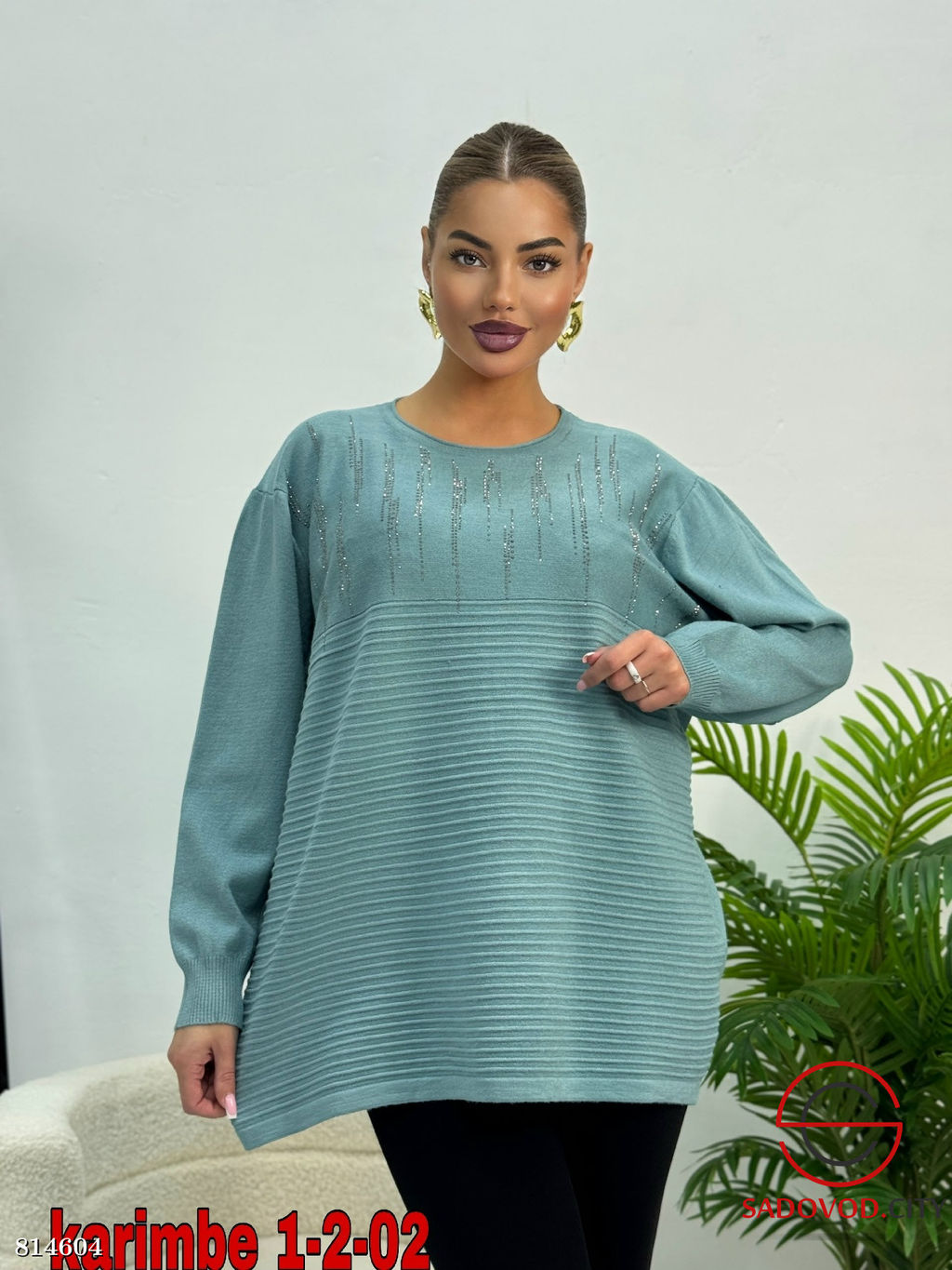 Кофта женская со стразами - Bruno фото 6