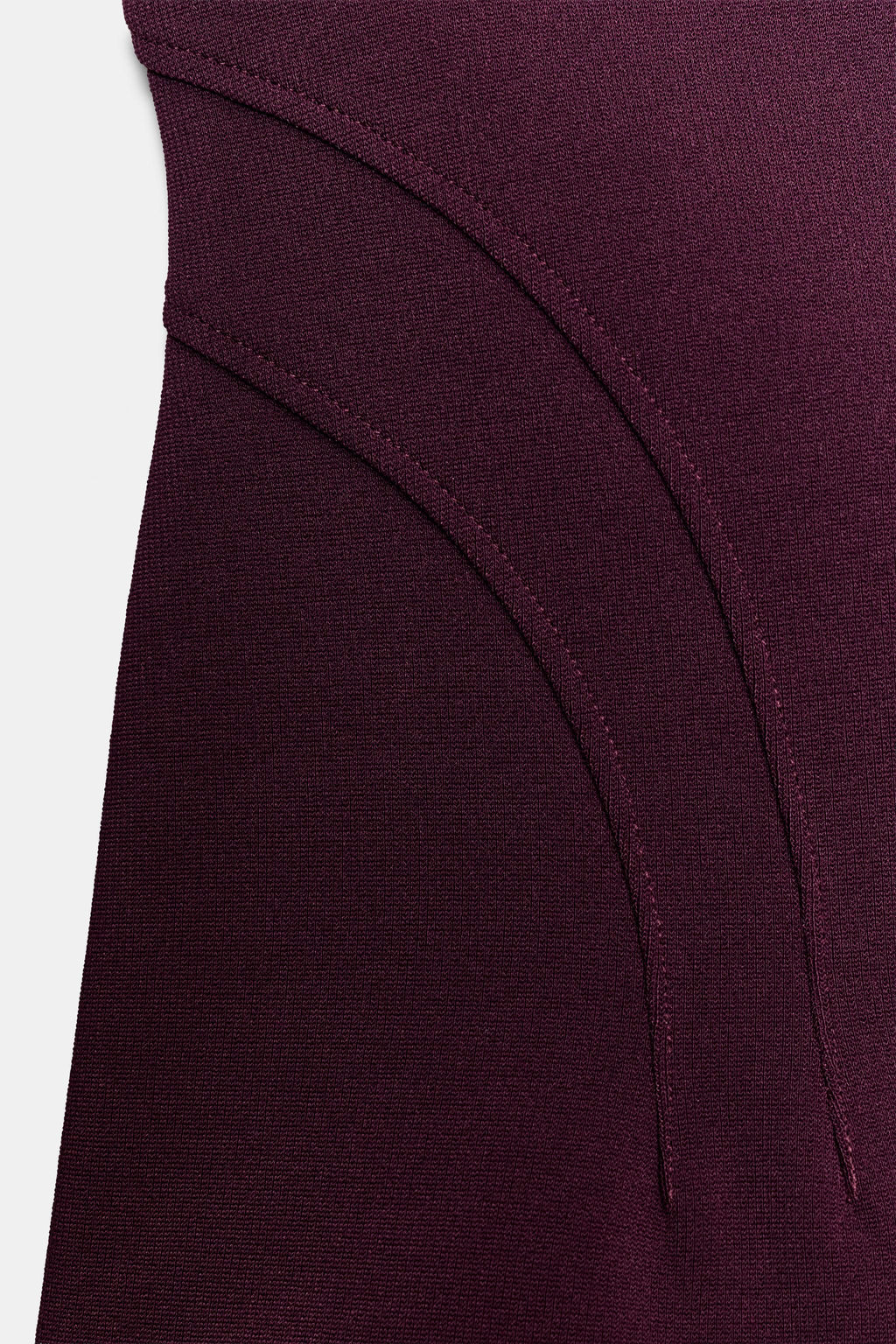 TOP STRETCH CORSETERO / Berenjena oscuro - Zara фото 6