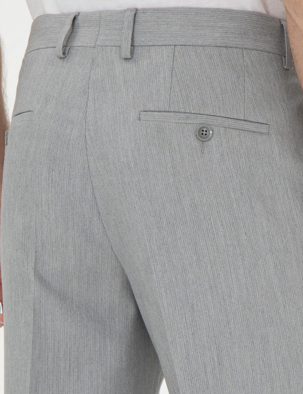Gri Slim Fit Kuma_ Pantolon