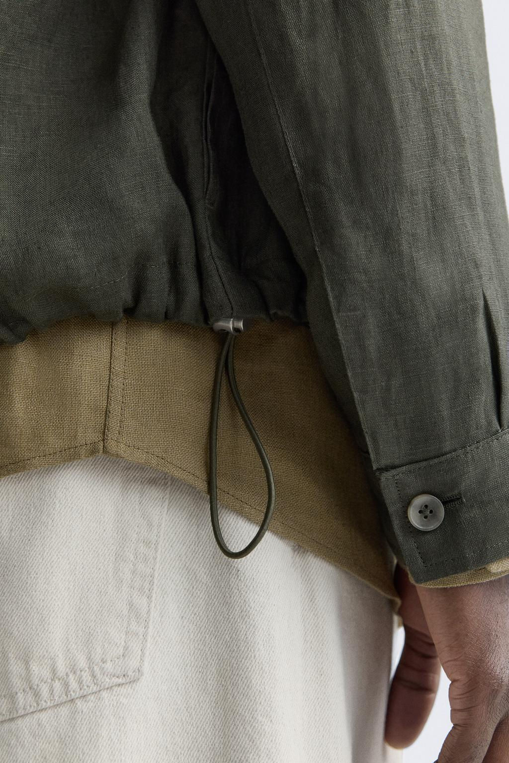 100% LINEN JACKET - Zara фото 15