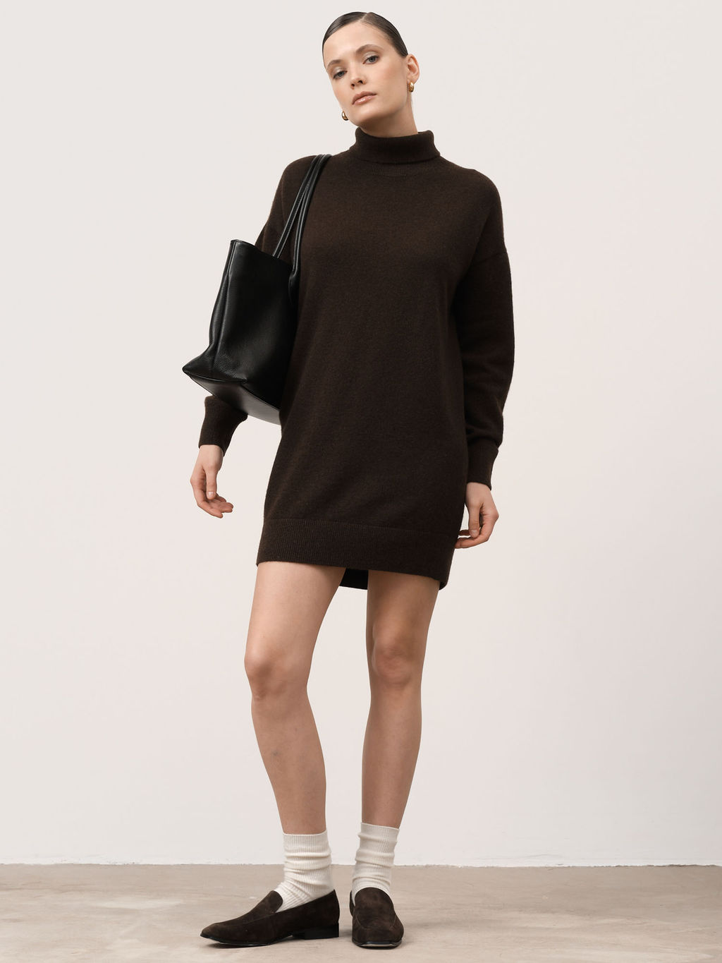 Туника из пуха яка 10047 темно-коричневое