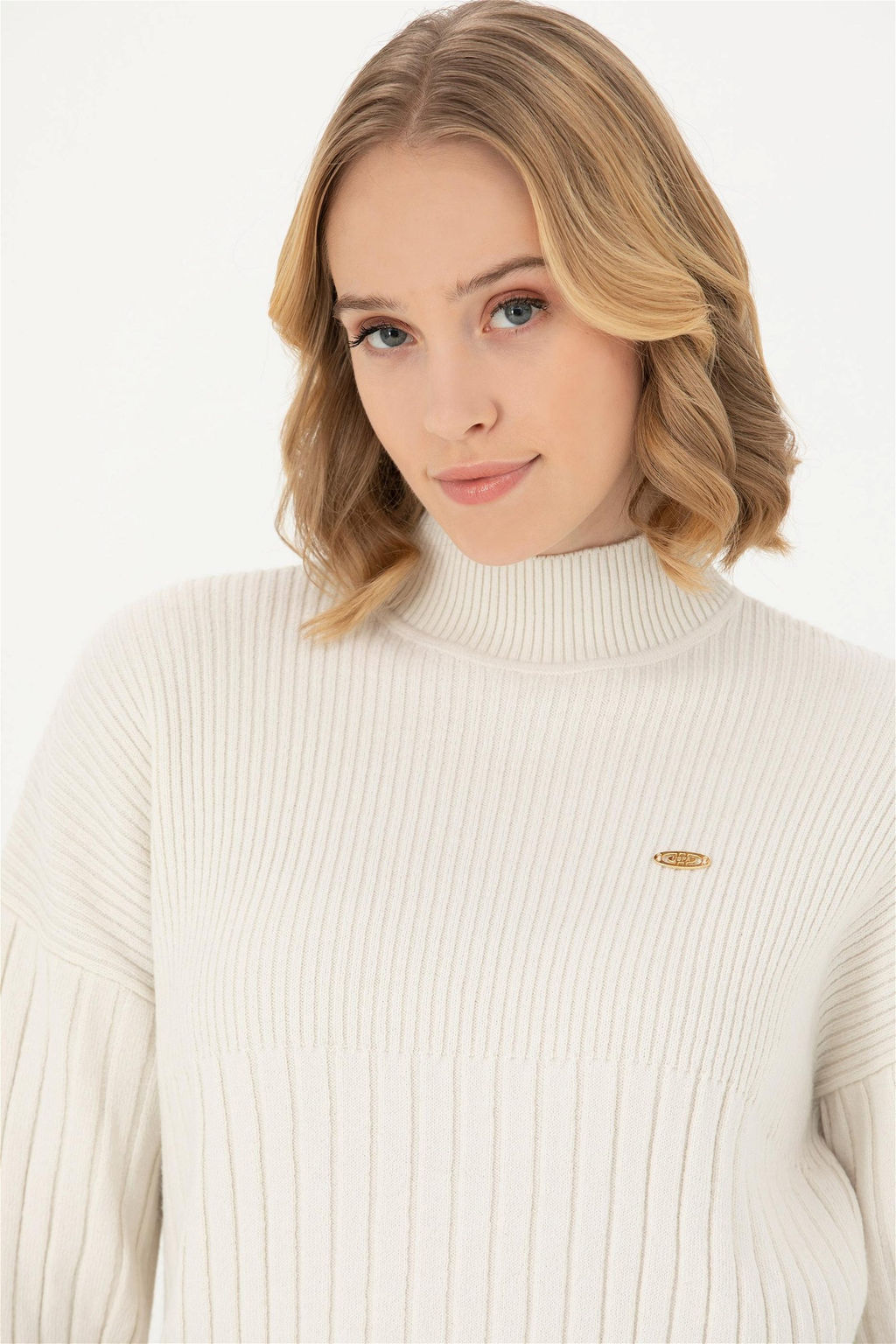 Женский кремовый свитер - U.s. polo assn фото 3