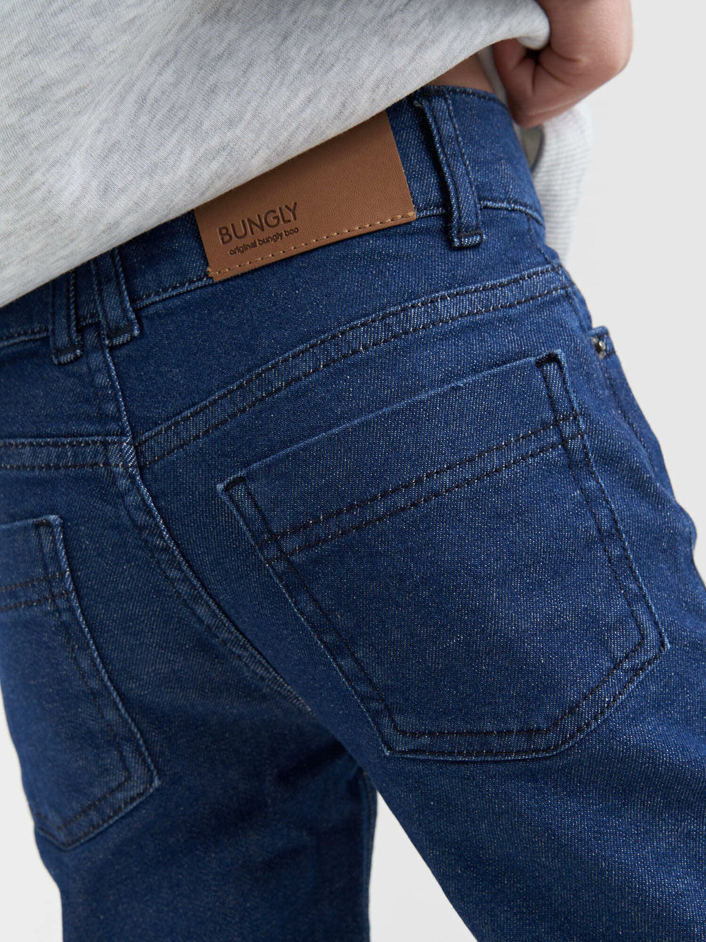 Джинсы зауженные Темно-синие - Bungly фото 7