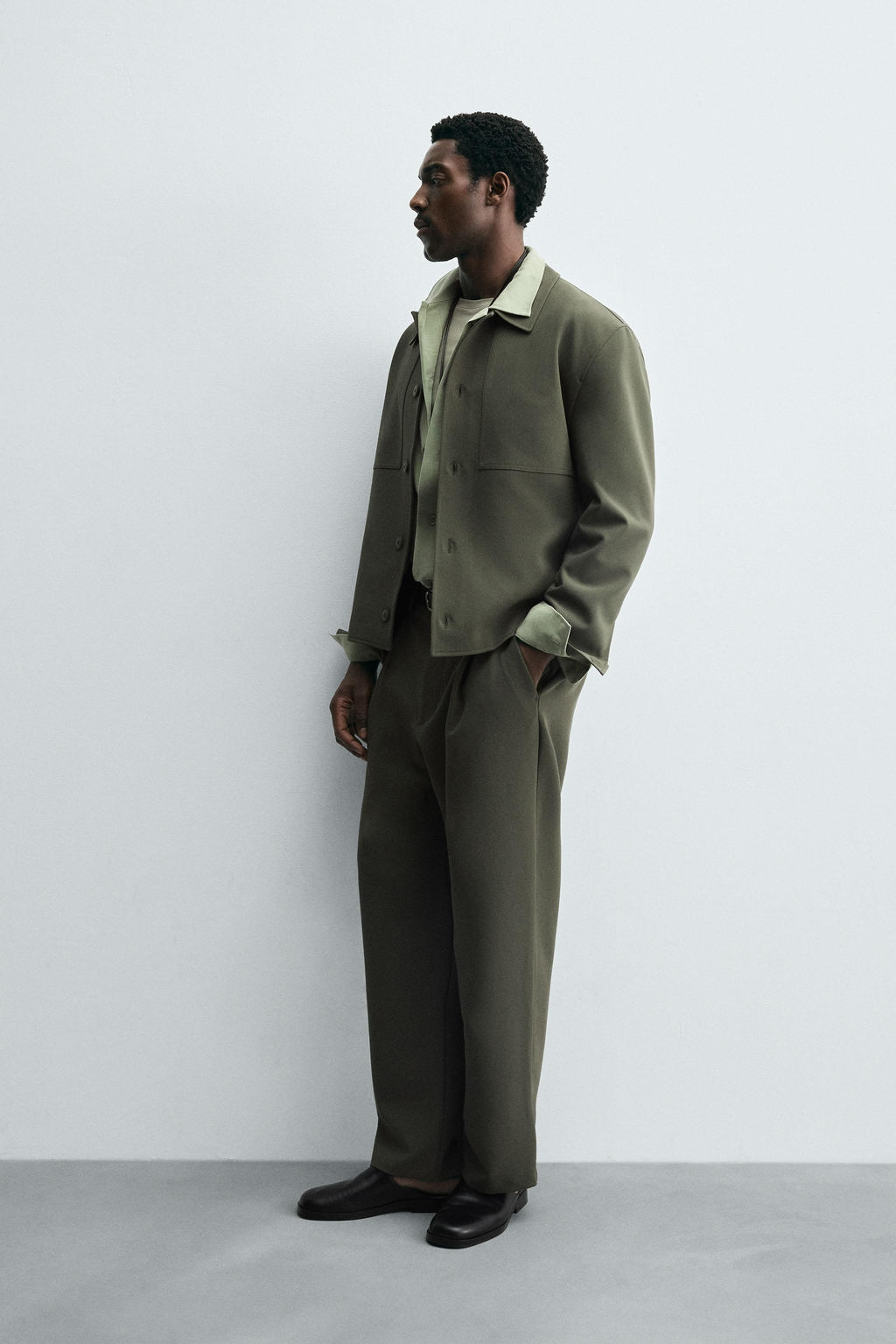 BOXY FIT OVERSHIRT - Zara фото 4