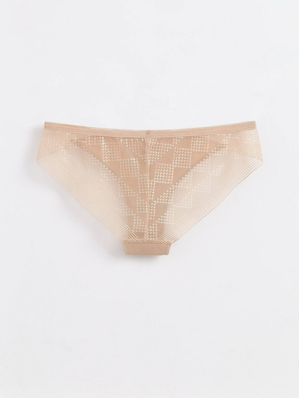 CONTE Трусы бразилиана из хлопка с итальянским кружевом DEMURE LBR 1281 skin - Conte elegant фото 4