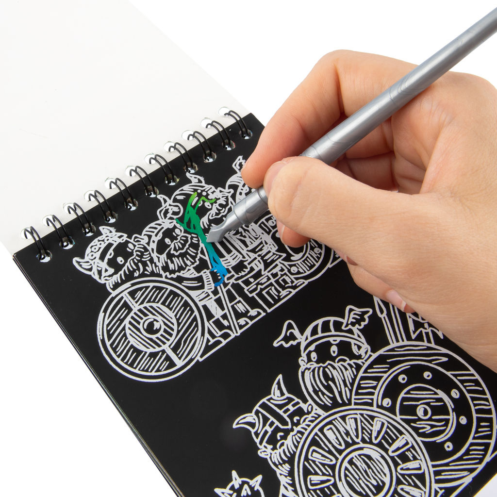 Hobbius GHPS-06 Набор для творчества Гравюра-блокнот 10 x 14 см Викинги  фото 5