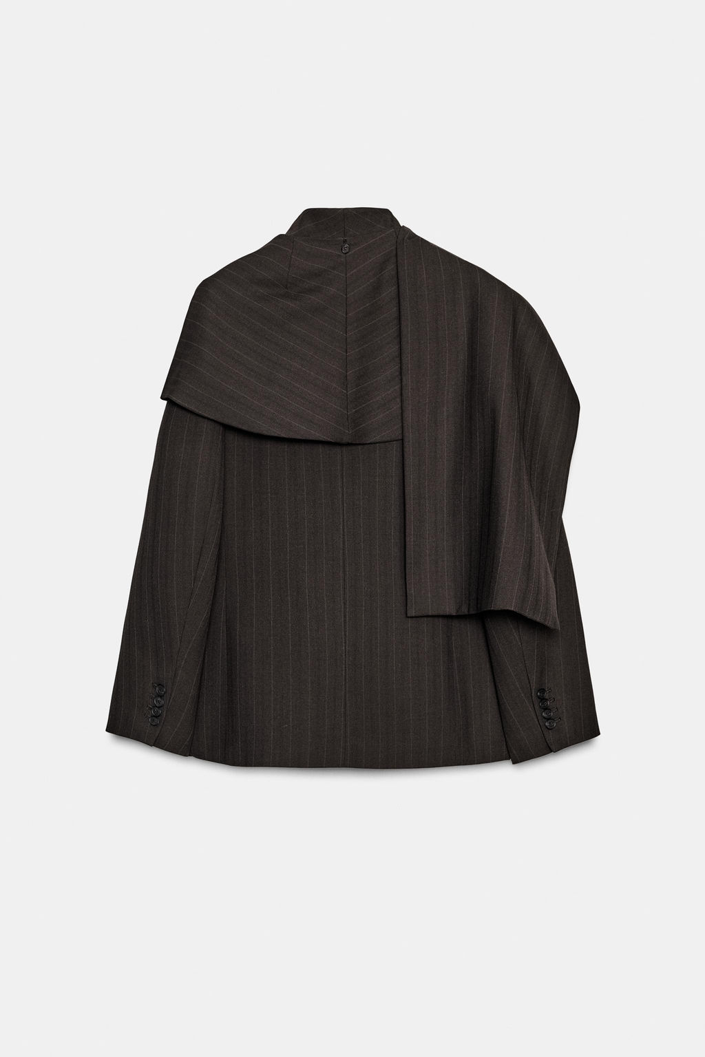 ZW COLLECTION LIMITED EDITION PINSTRIPE BLAZER WITH SCARF - Zara фото 3