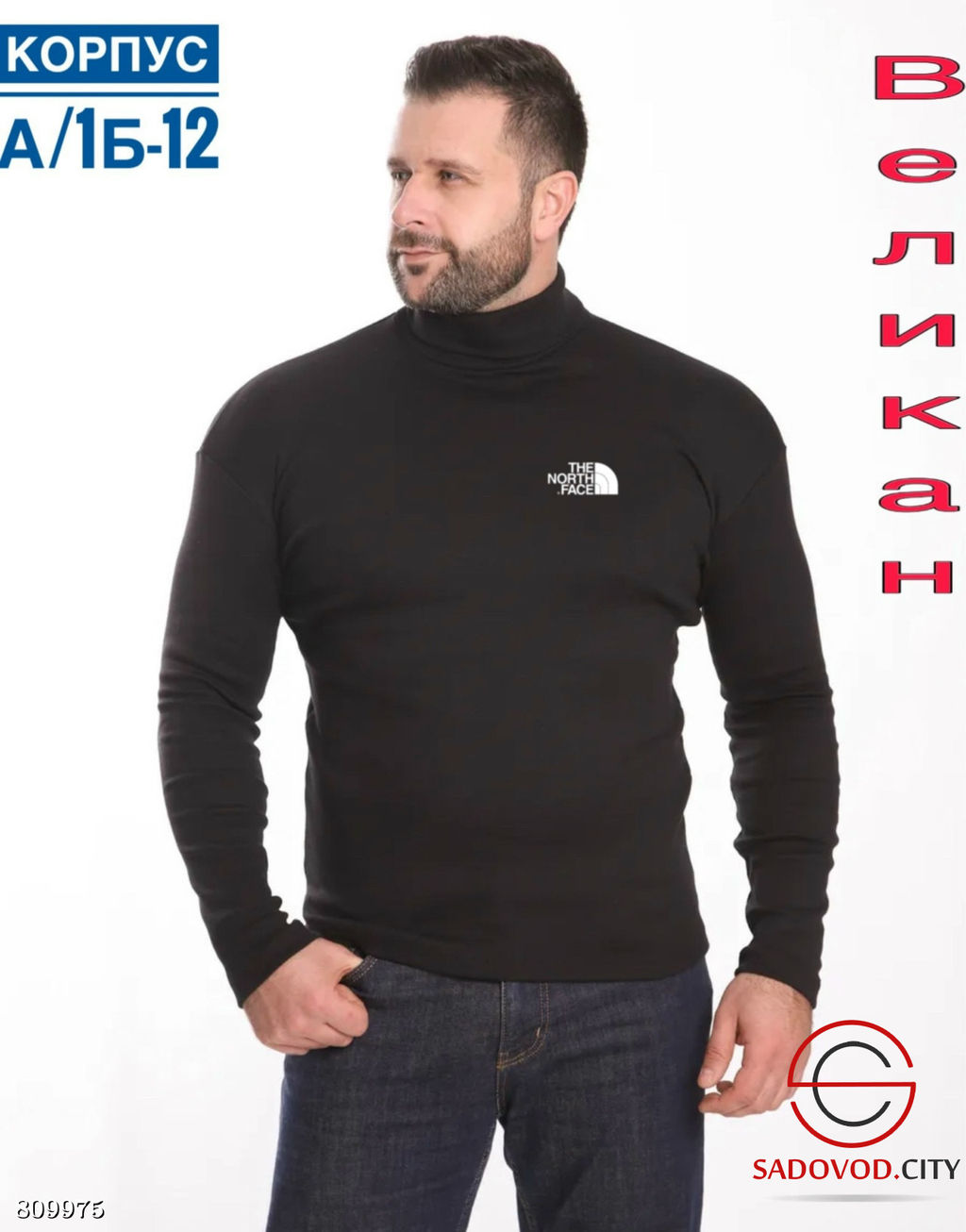 Водолазка для мужчин с начесом