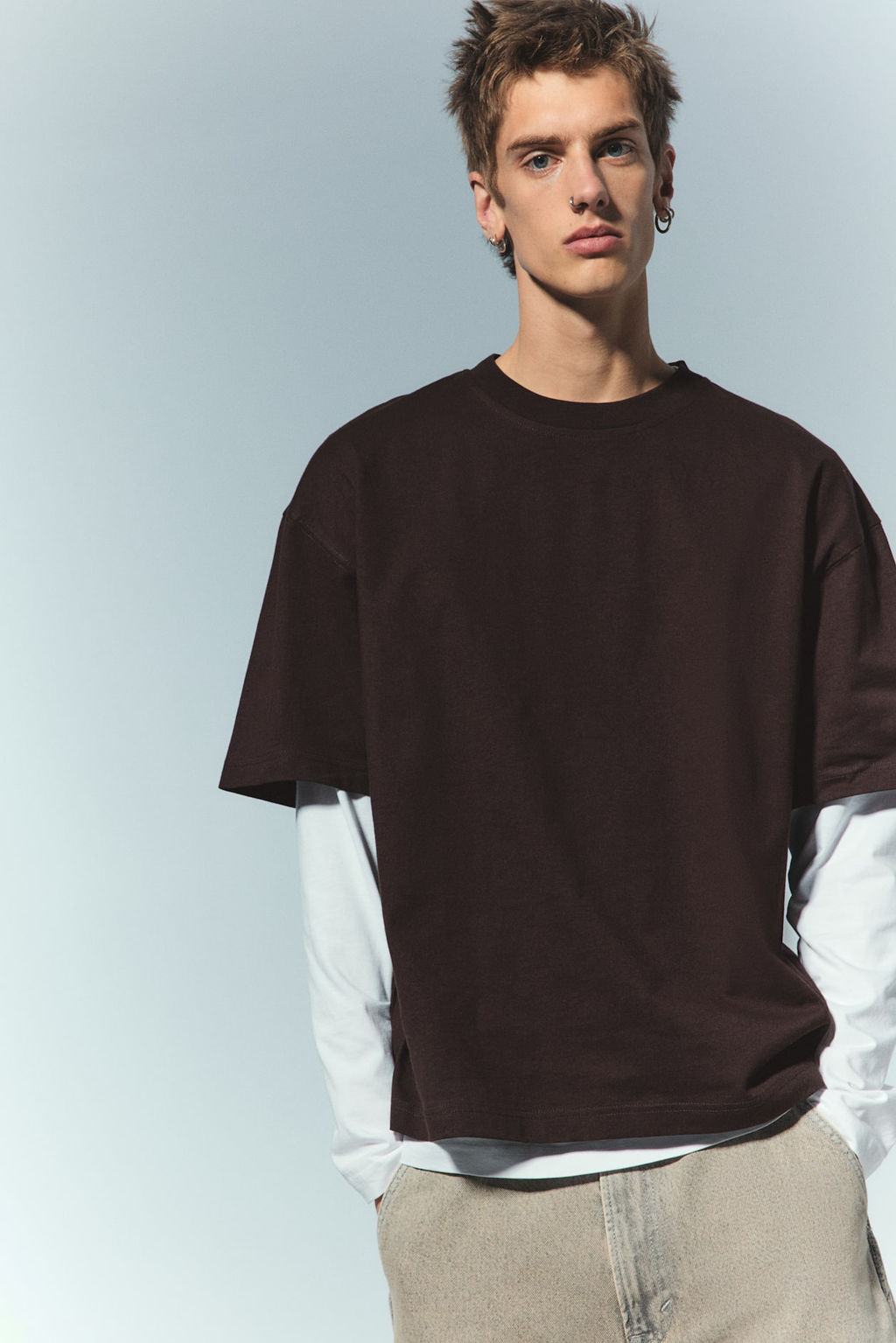Camiseta de algodon Oversized Fit - H&m фото 3