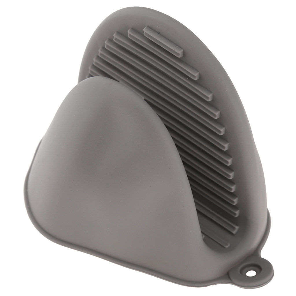 Прихватка силиконовая 10х8х4см, цвета в ассортименте: серый, голубой, красный, графит, в п/эт пакете (Китай) - Домашняя Мода фото 5