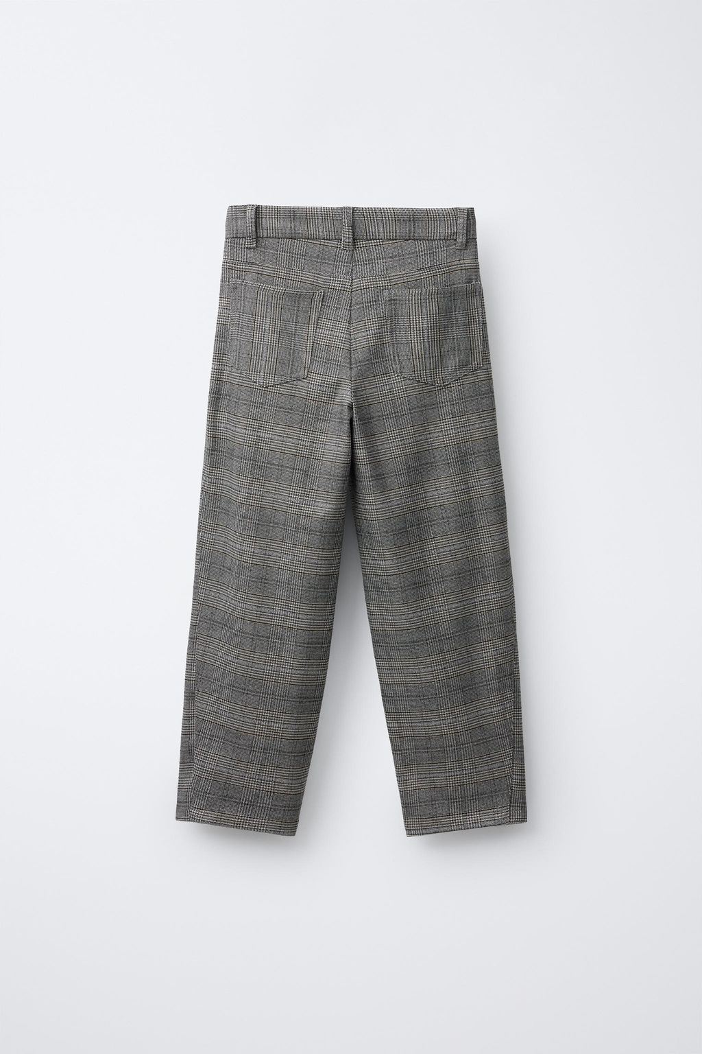 WARM CHECK BARREL TROUSERS - Zara фото 2
