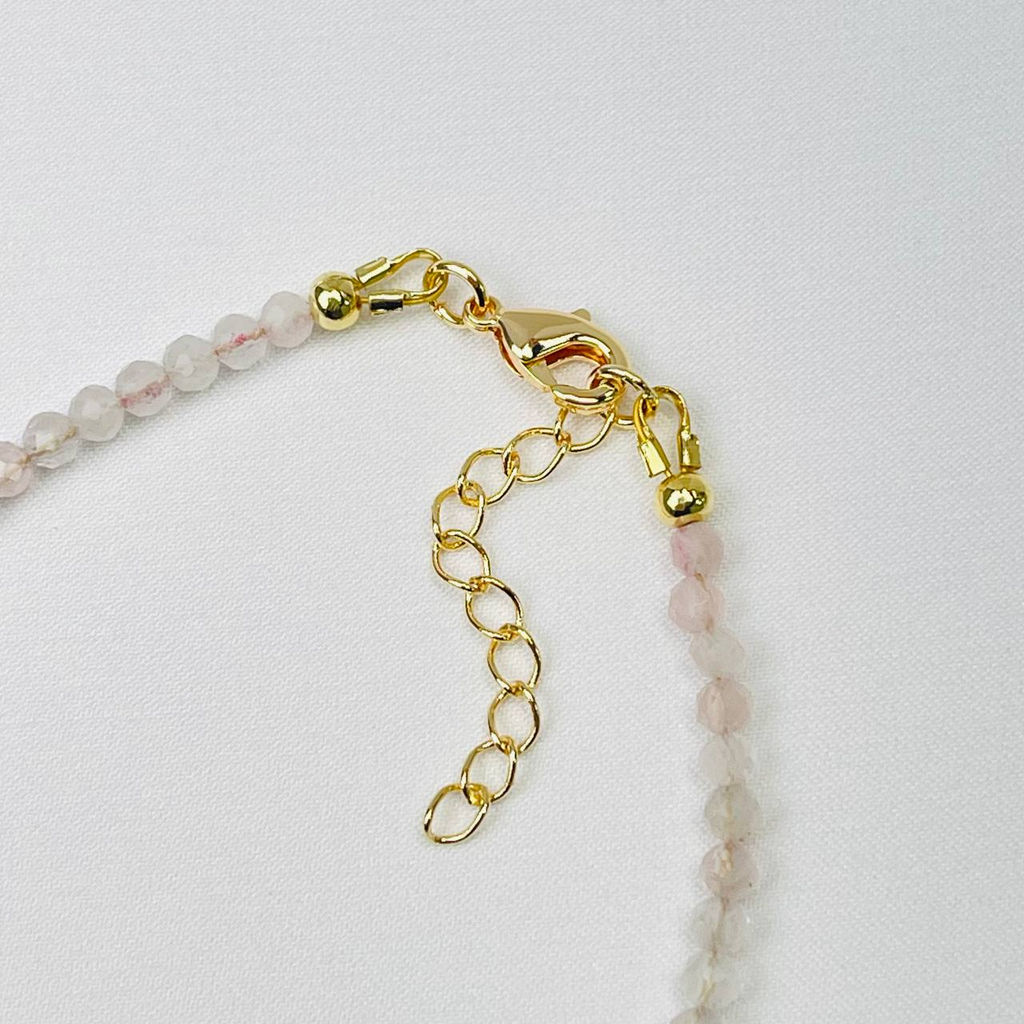 Браслет из Розового кварца и Жемчуга - Радуга самоцветов фото 4