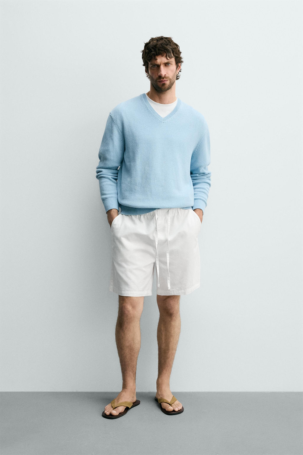 TEXTURED JOGGER BERMUDA SHORTS - Zara фото 18