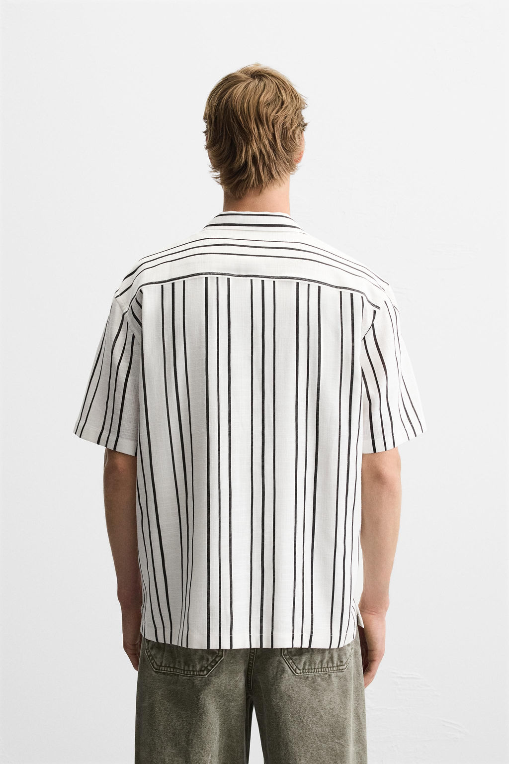 STRIPED FLOWING SHIRT - Zara фото 12