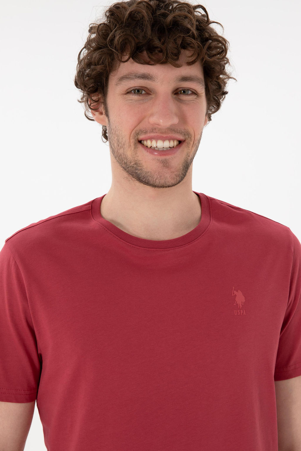 Erkek Regular Fit Bisiklet Yaka Vi_ne Basic Ti__rt Sepette S_rpriz _ndirim - U.s. polo assn фото 3
