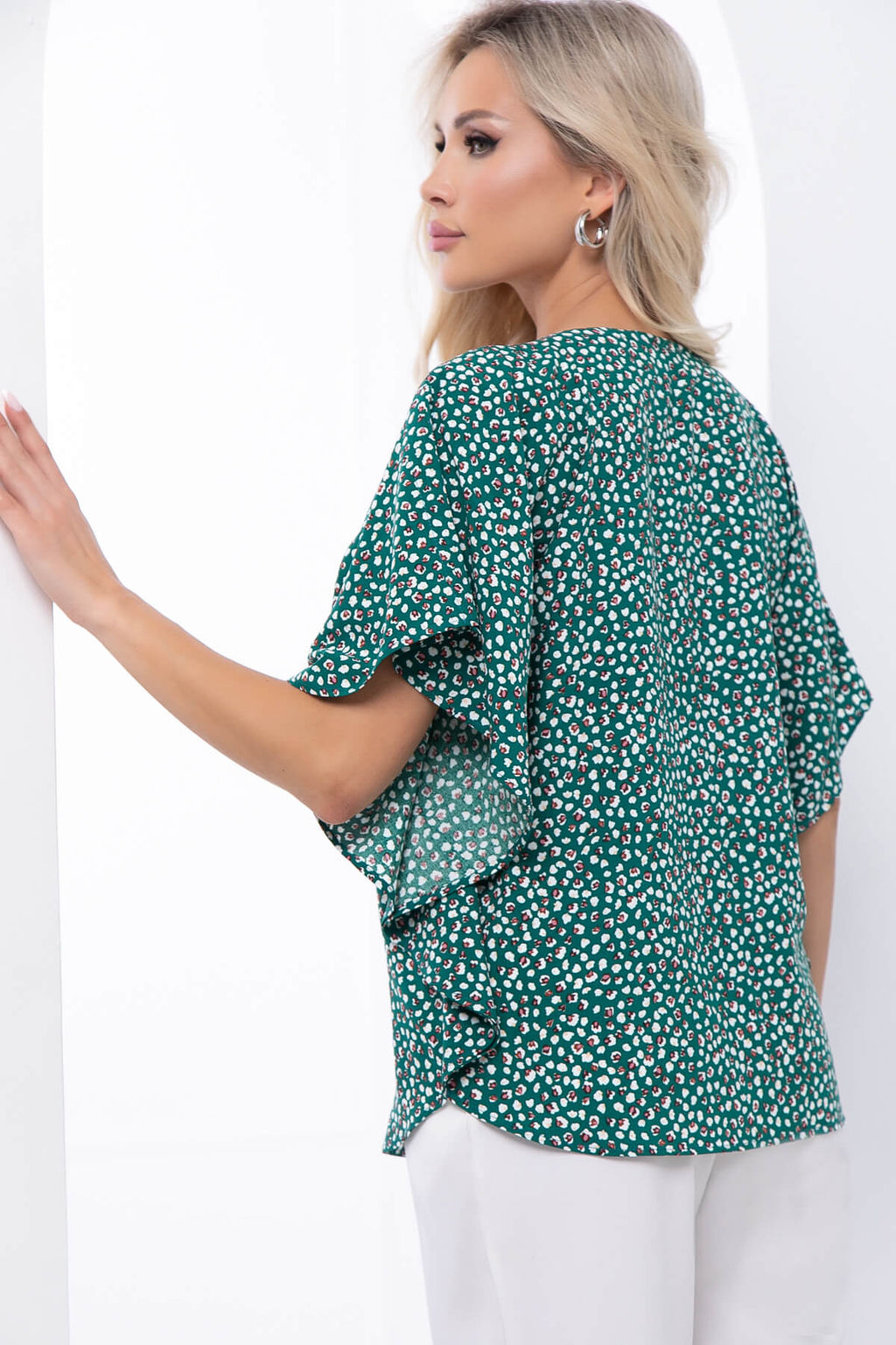 Блуза Леона (грин) Б6725 - Lt collection фото 7