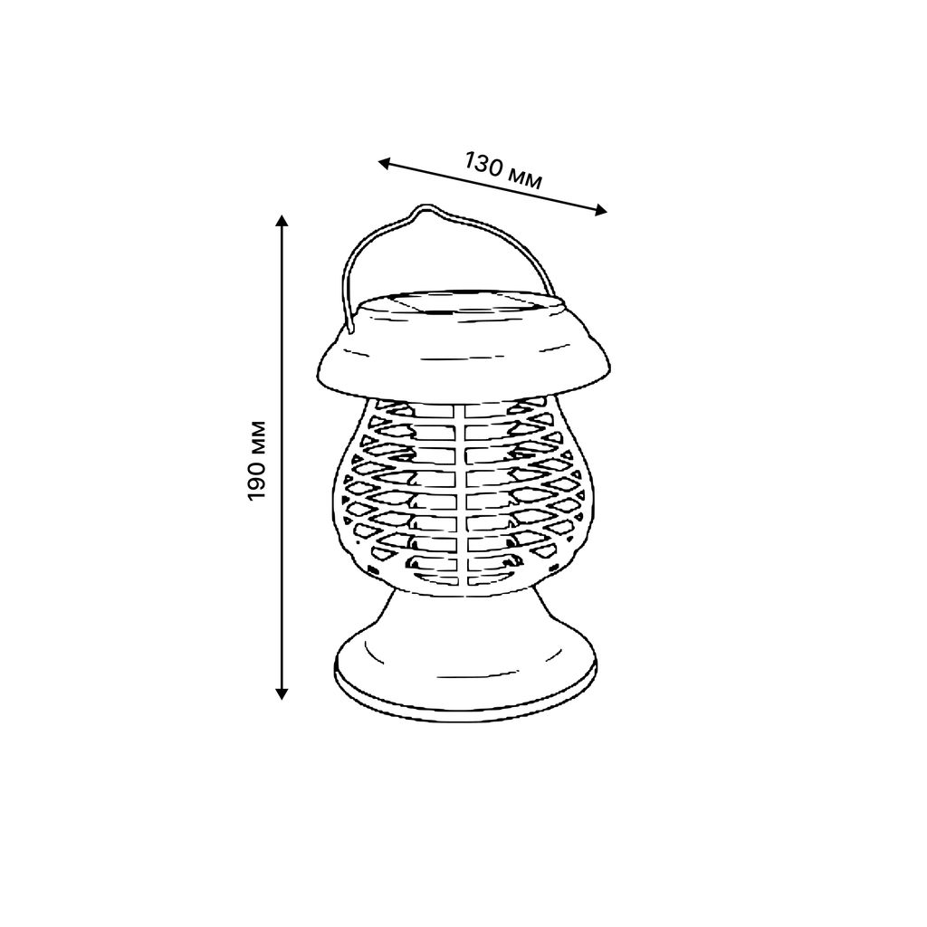USL-F-300/PМ310 BUG ZAPPER Садовый светильник на солнечной батарее. 13 светодиодов. Эффект пламени и антимоскитный режим . 1*АА Ni-Mh аккумулятор в/к. IP44. TM Uniel. - Volpe фото 14