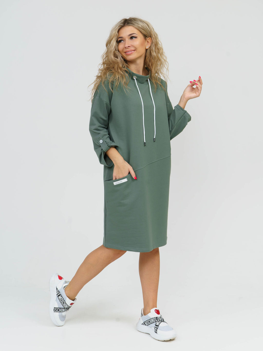 880 Платье "Хаки"