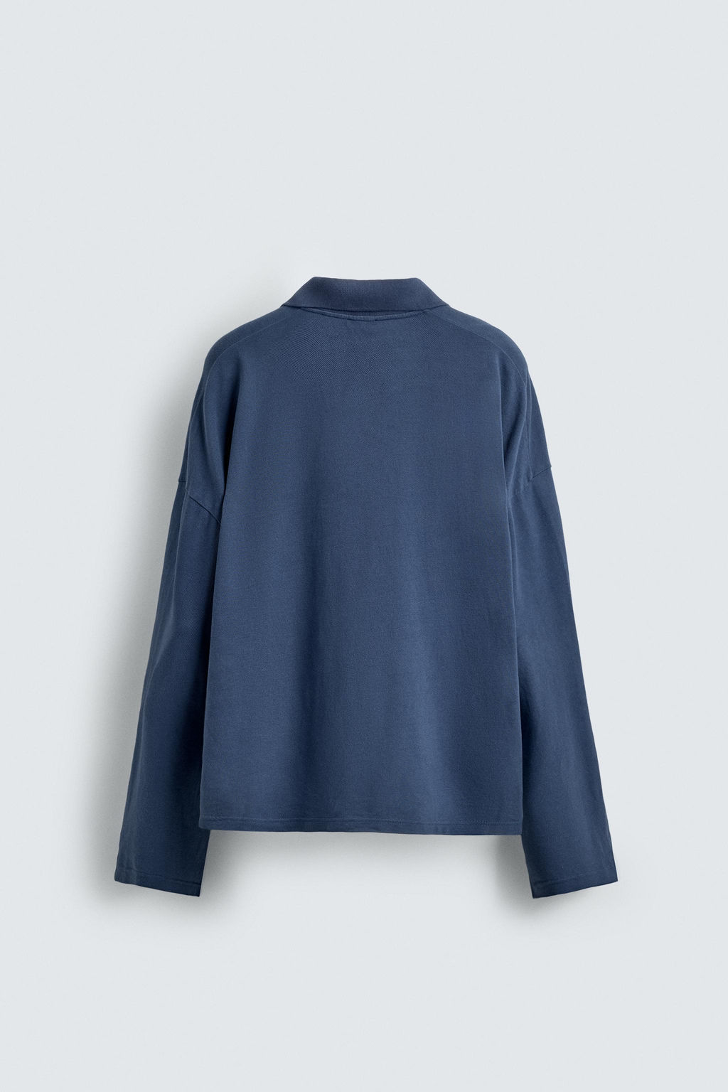 POLO PIQU? RELAXED FIT PARCHE N?MEROS / Azul - Zara фото 8
