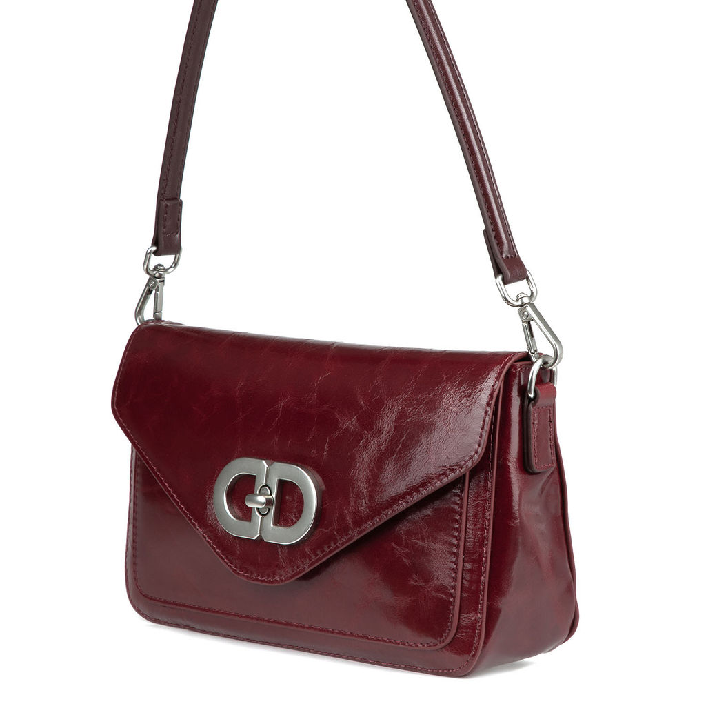 7235 red, Женская кожаная сумка, Barcelo Biagi