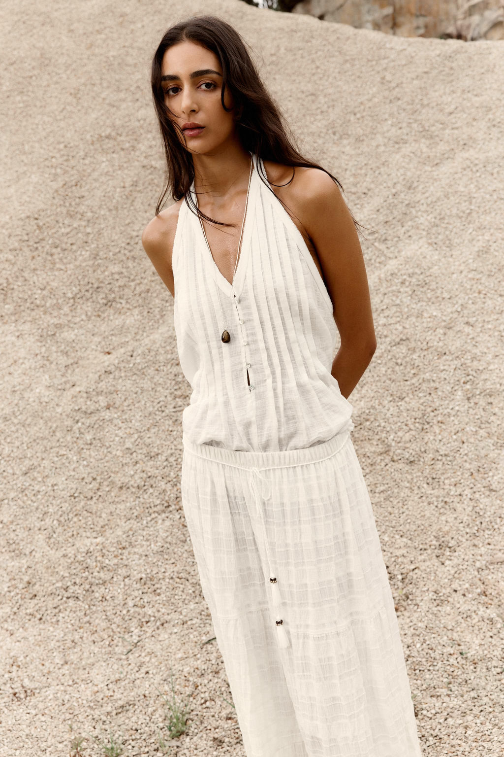 RUSTIC PANELLED SKIRT - Zara фото 12