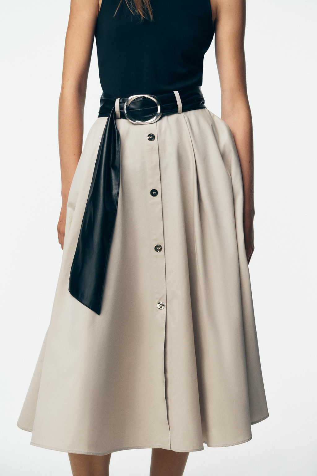 BELTED COMBINATION DRESS - Zara фото 13