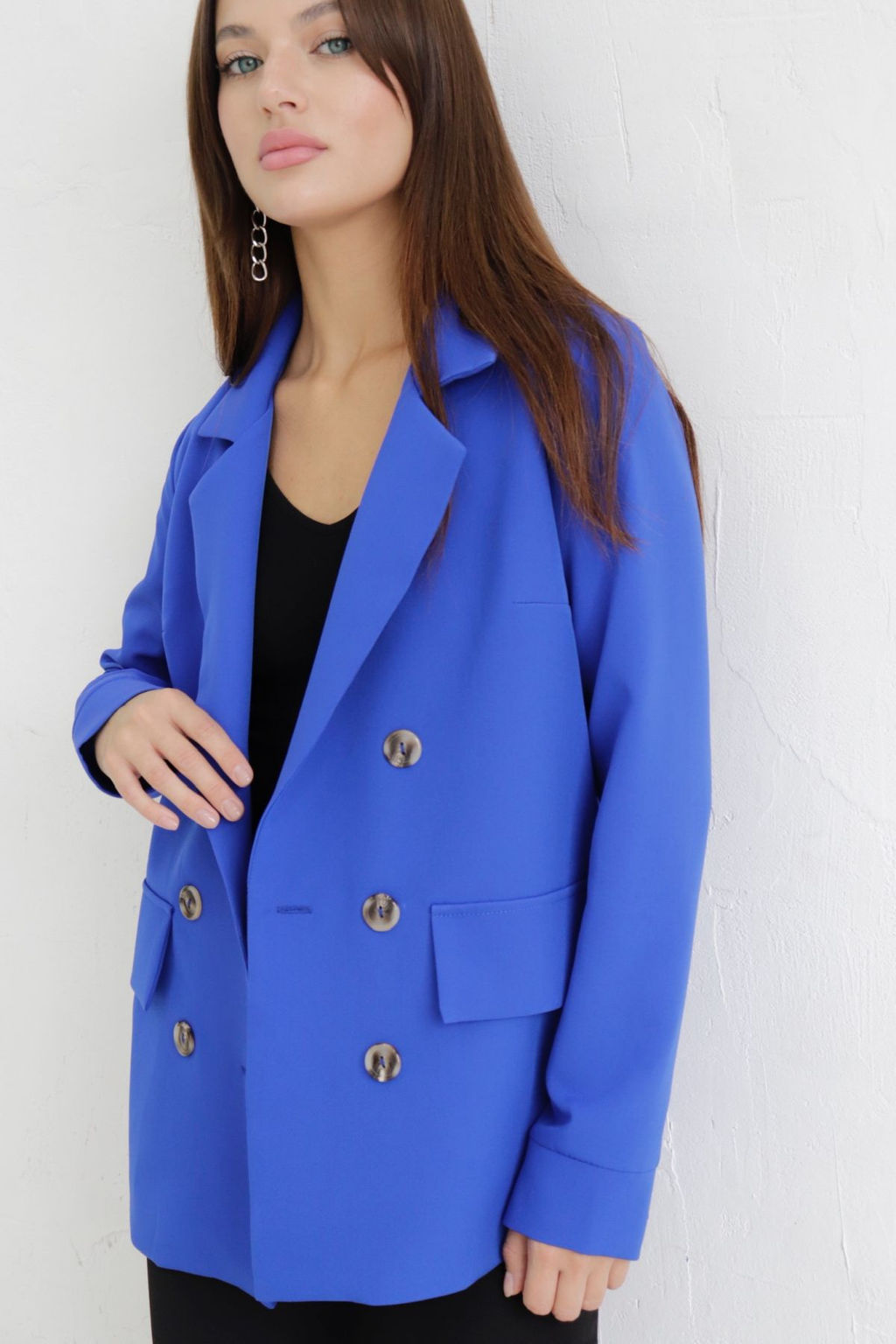 10601 Жакет двубортный кобальт - Martichelli фото 14