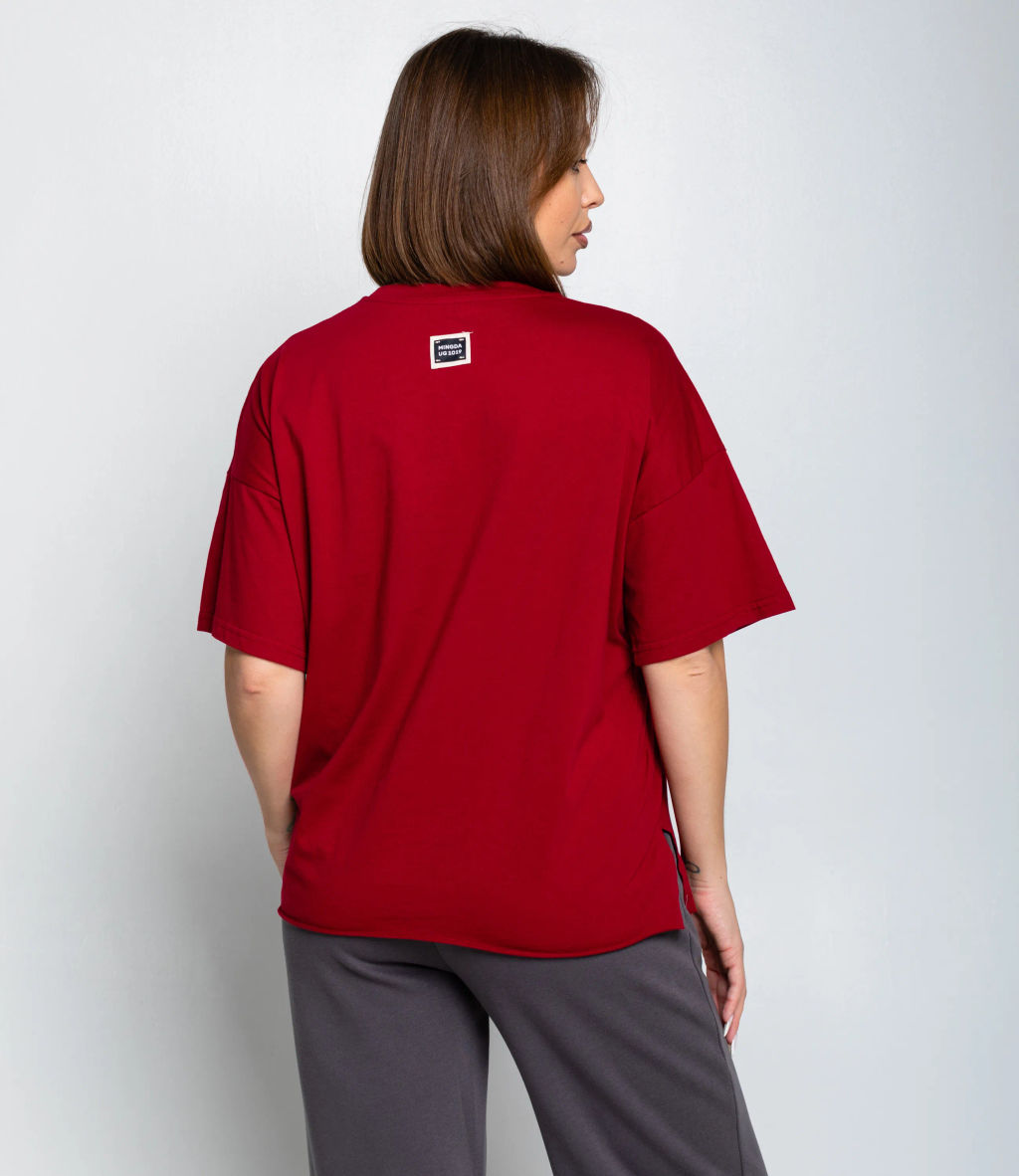 Футболка #КТ1612 (1), бордовый - Dommod фото 3