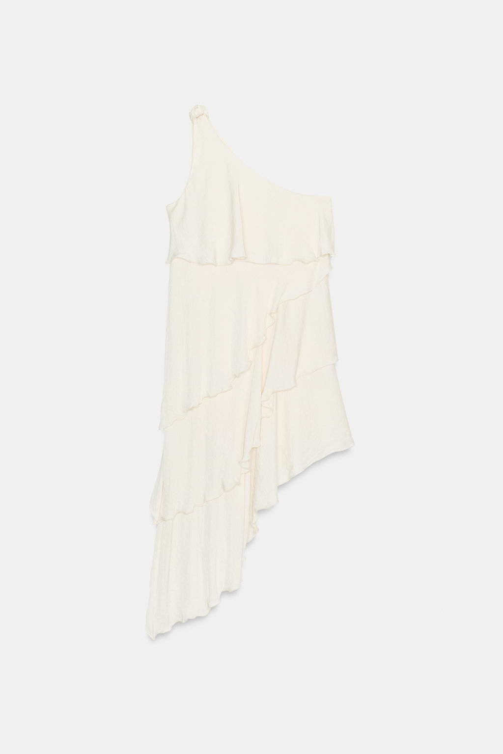 VESTIDO VOLANTES NUDO / Crudo - Zara фото 4