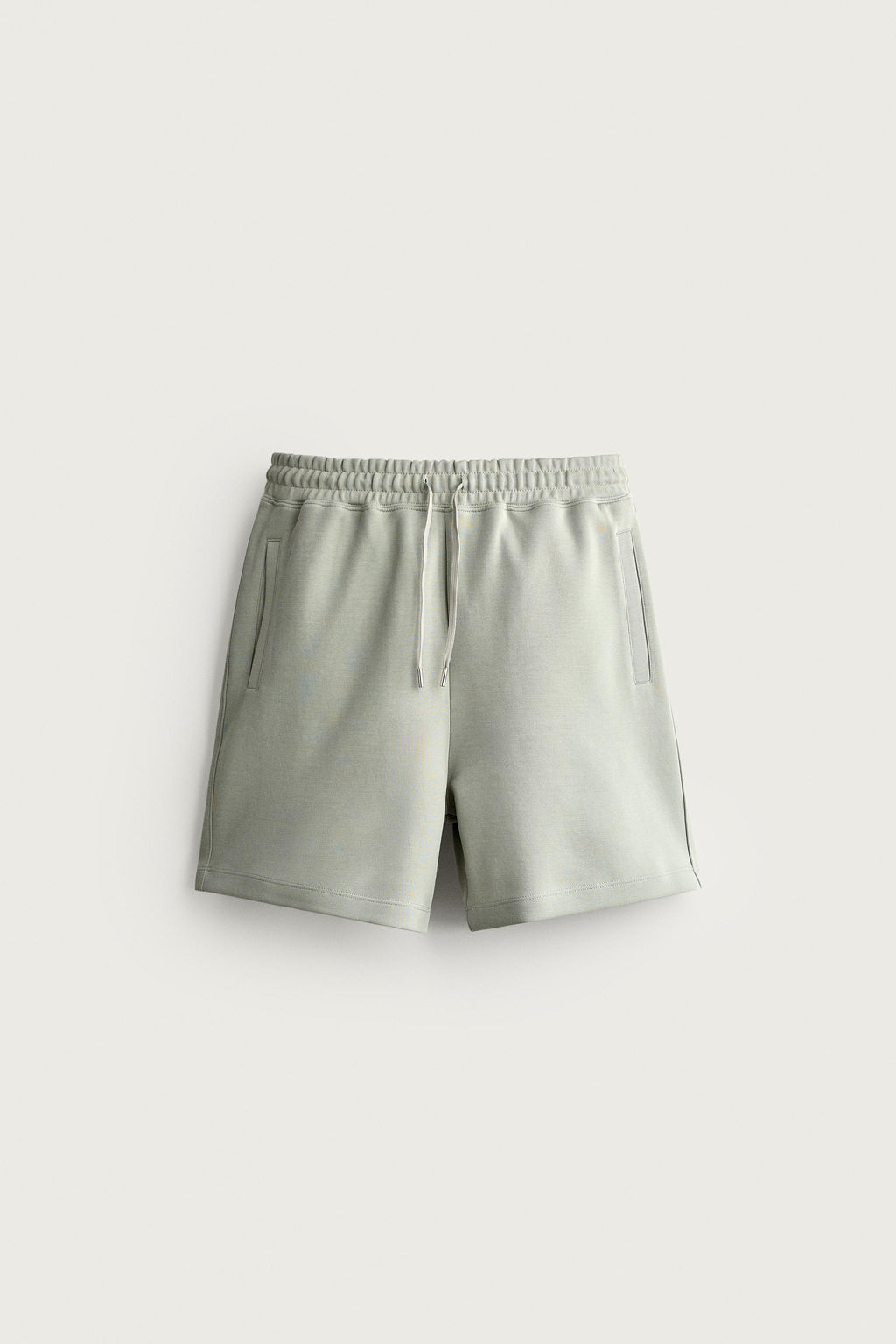 BERMUDA JOGGER RELAXED FIT INTERLOCK / verde lavado - Zara фото 10