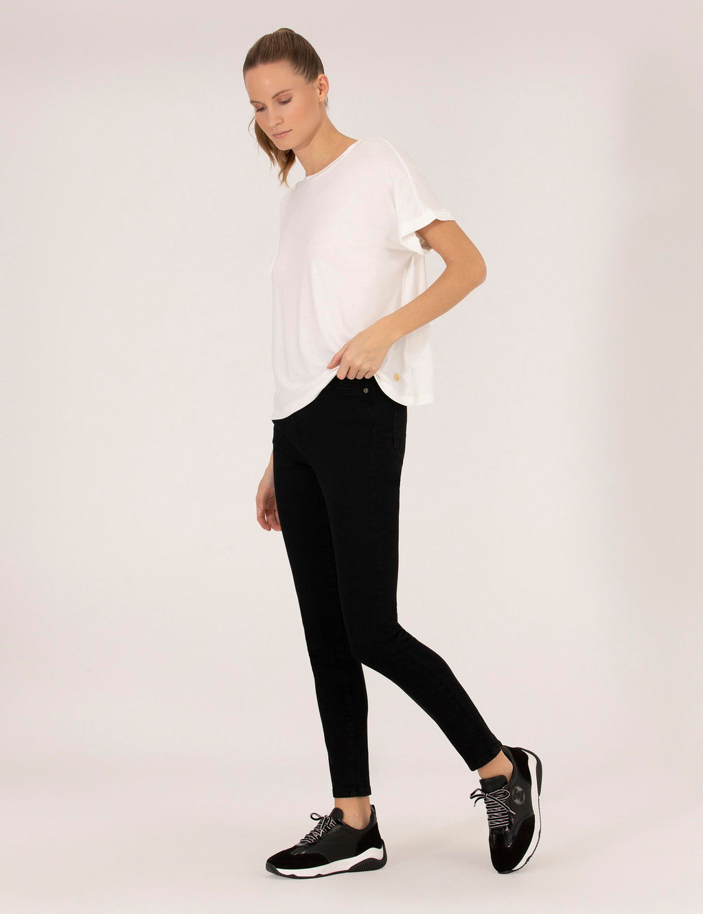 Siyah Skinny Fit Jean Pantolon