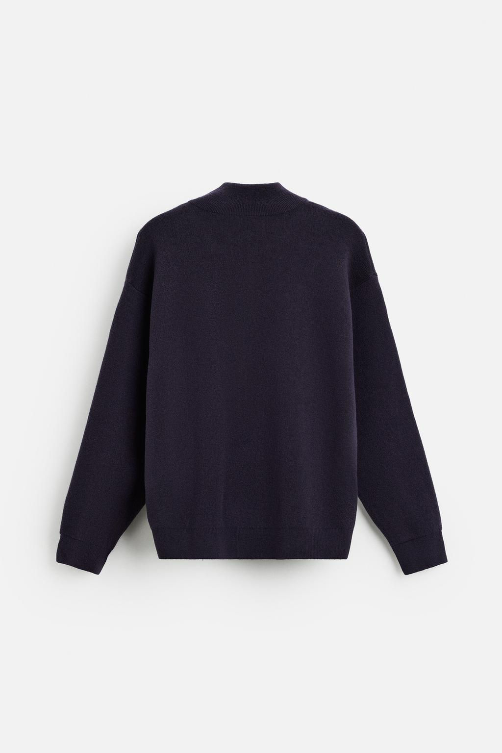 HIGH NECK QUARTER-ZIP SWEATER - Zara фото 16