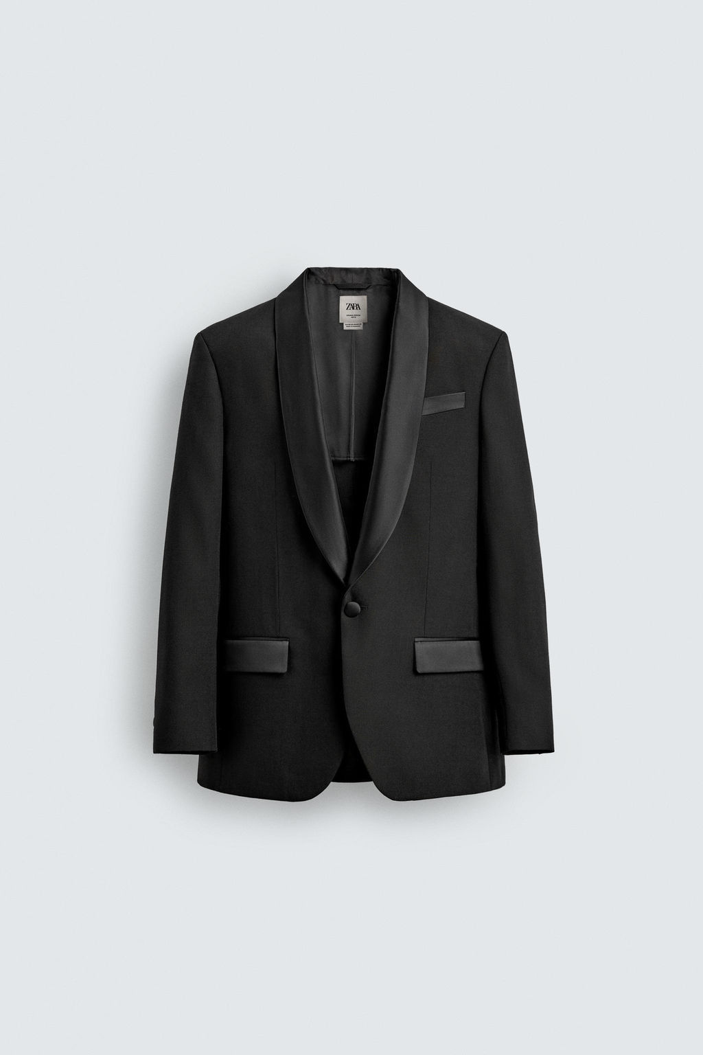 WOOL TUXEDO BLAZER - Zara фото 7