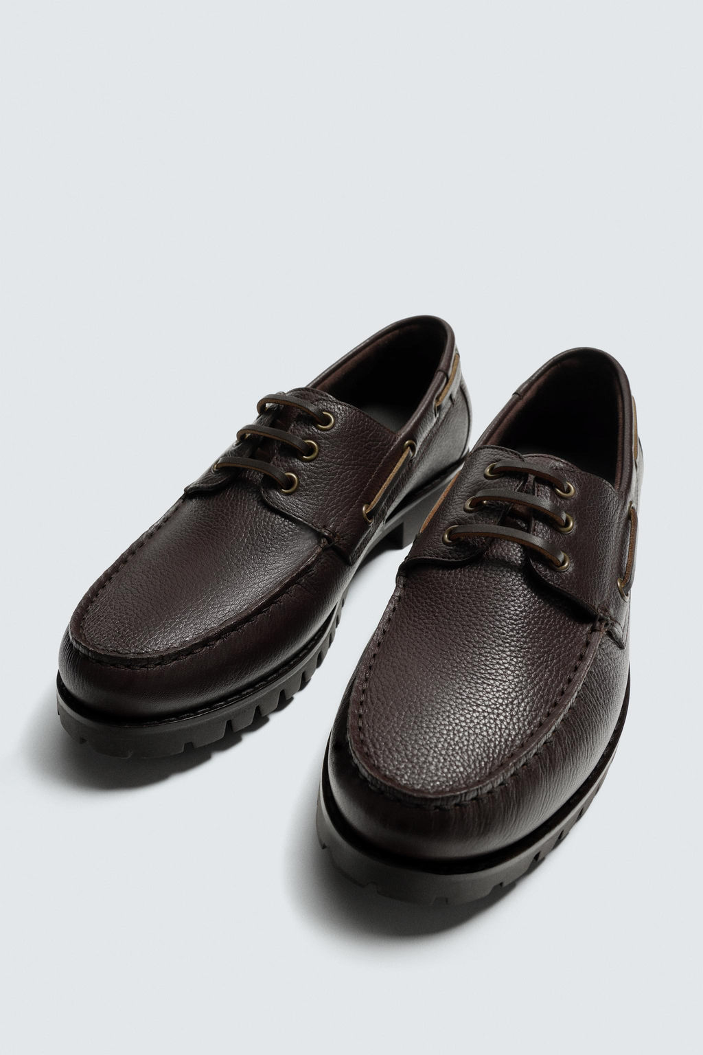 ZAPATO N?UTICO PIEL / Marr?n - Zara фото 5